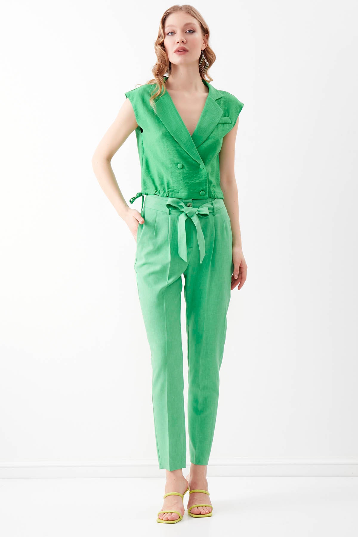 HIGH BELT TROUSERS