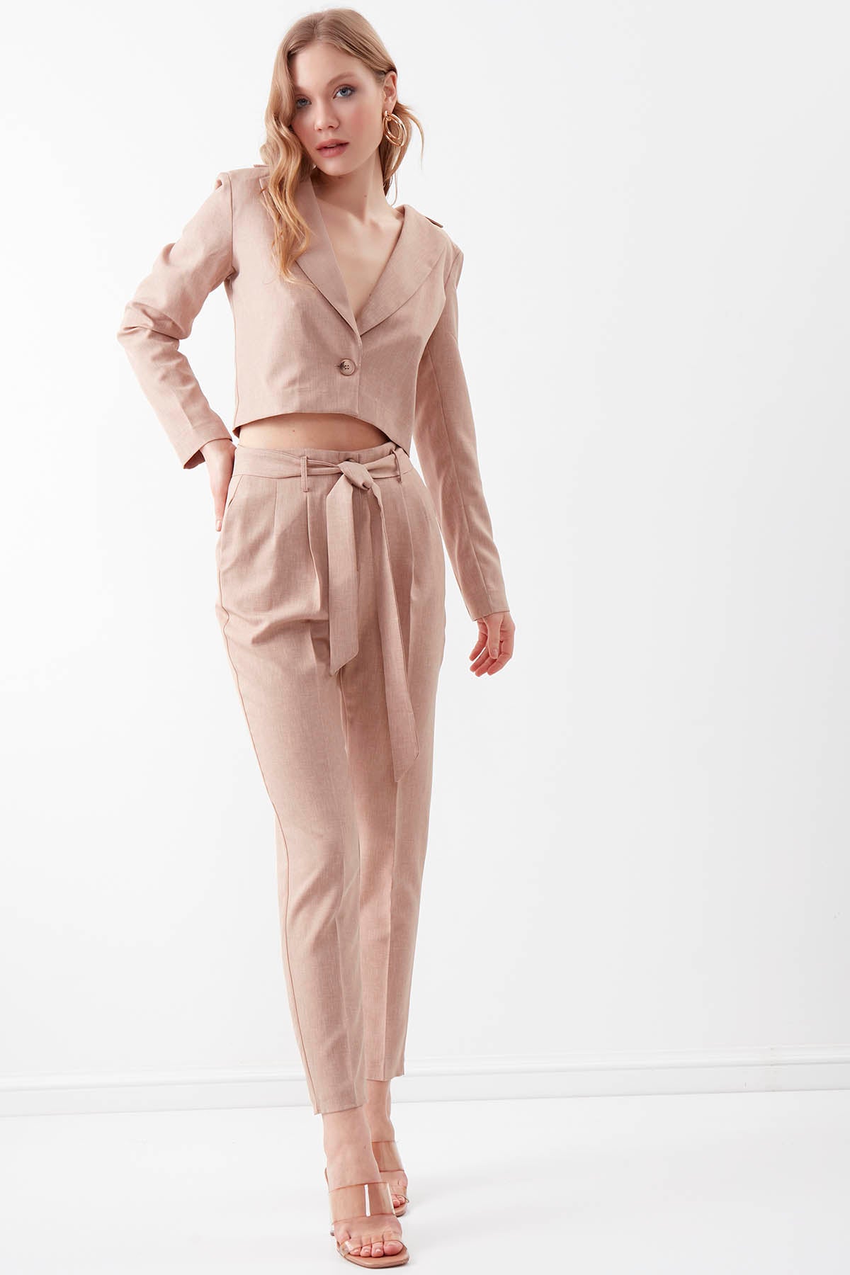 HIGH BELT TROUSERS