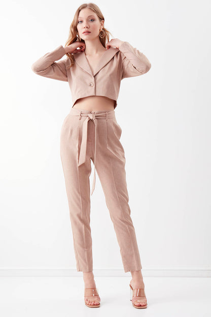 HIGH BELT TROUSERS