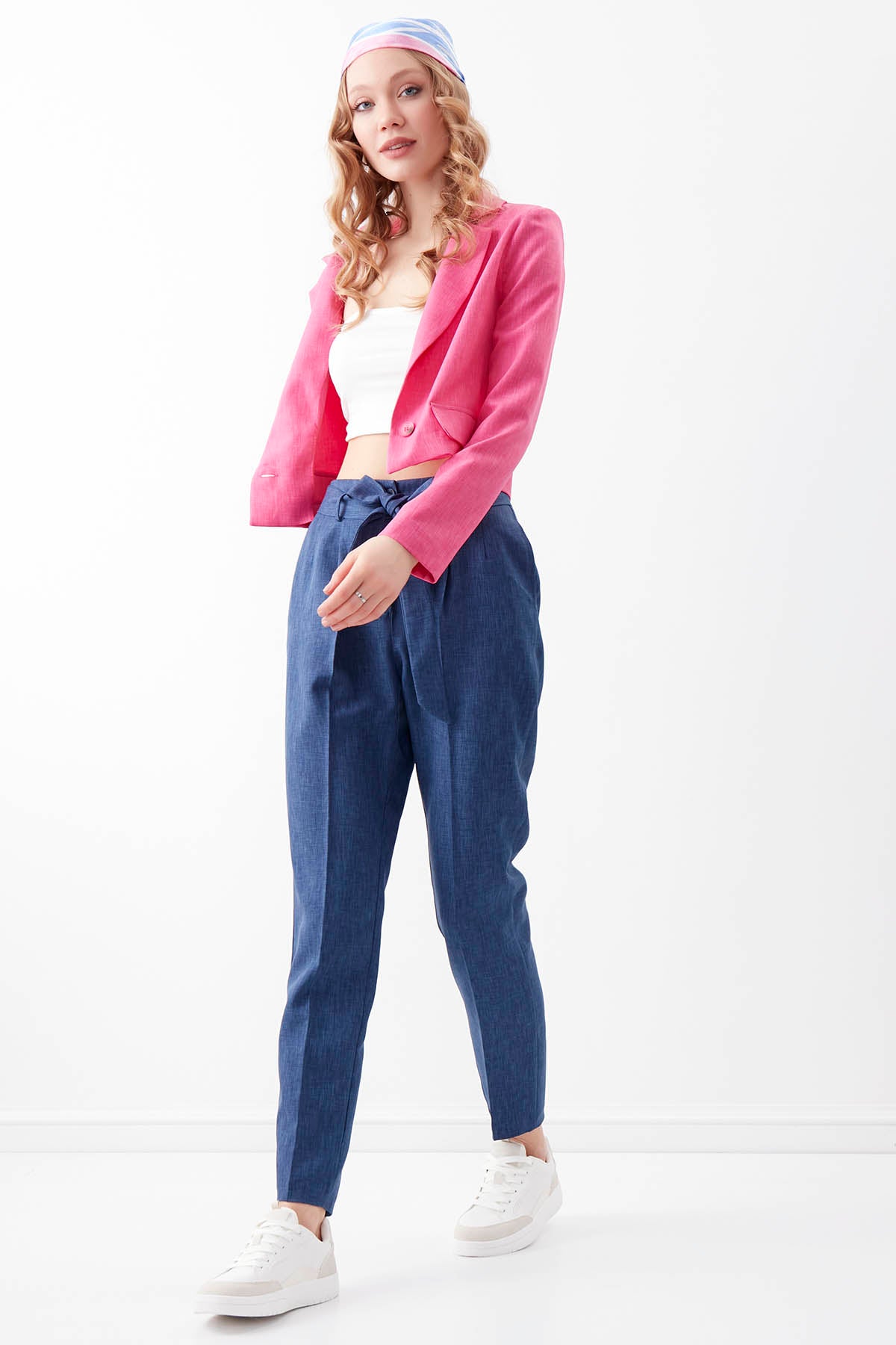 HIGH BELT TROUSERS