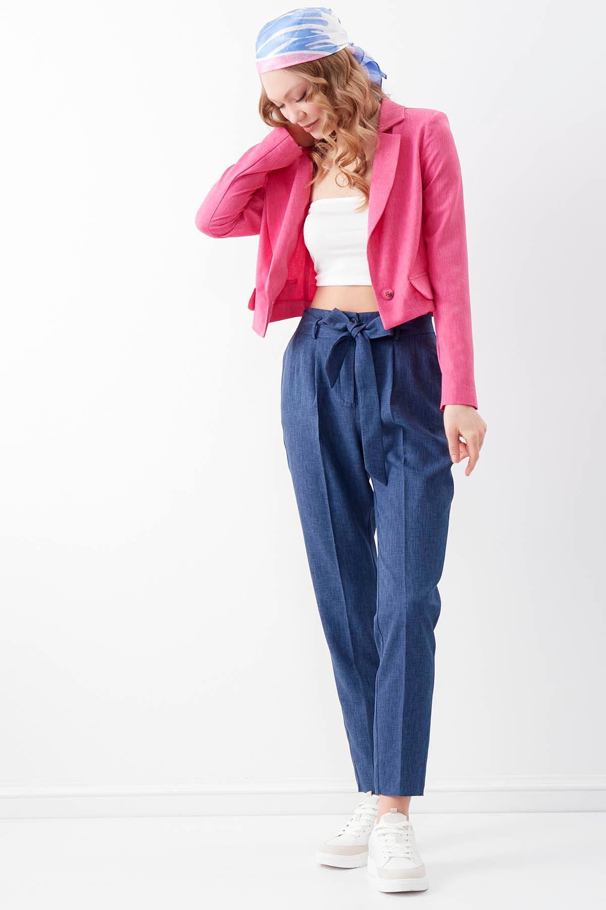 HIGH BELT TROUSERS