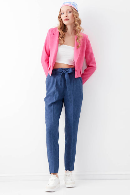 HIGH BELT TROUSERS