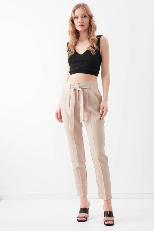 HIGH BELT TROUSERS