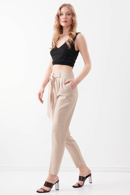 HIGH BELT TROUSERS