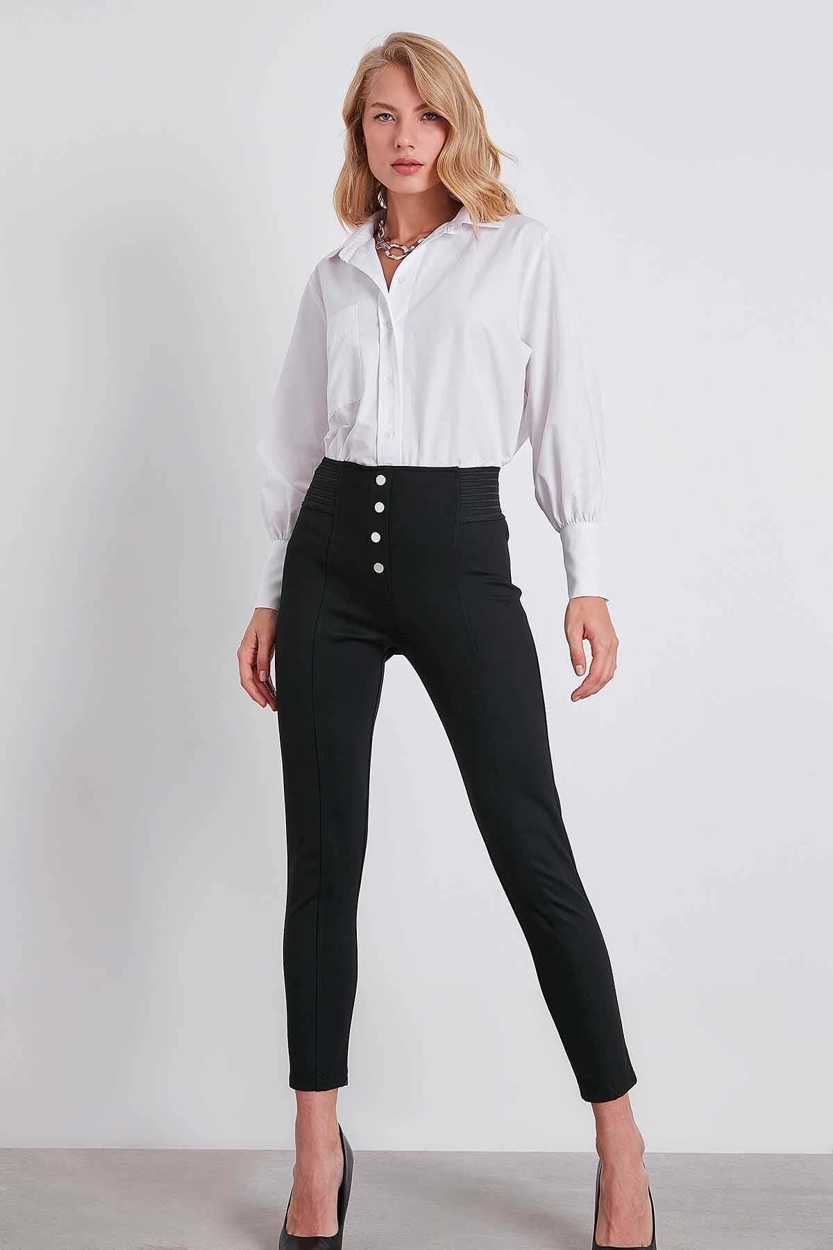 HIGH ELASTANE WAIST PANTS