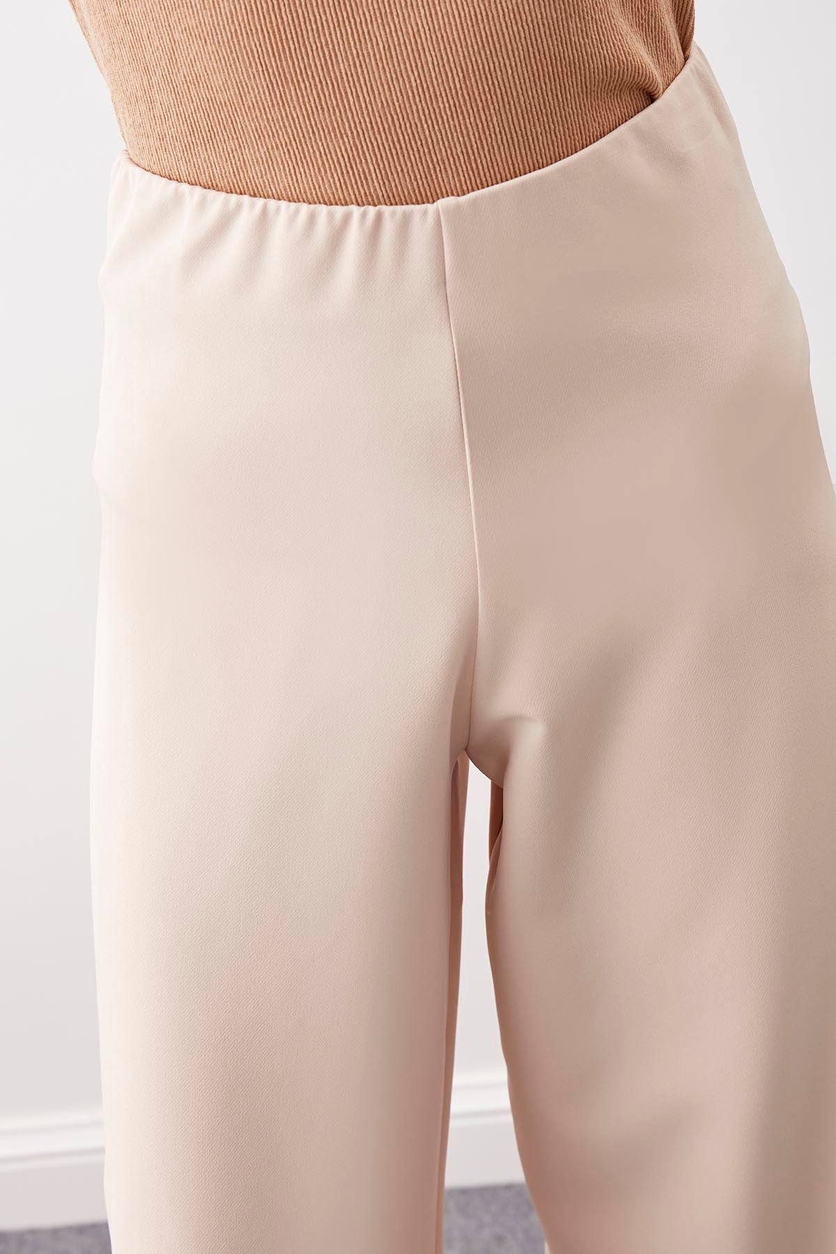 HIGH-WAIST PALAZZO TROUSERS