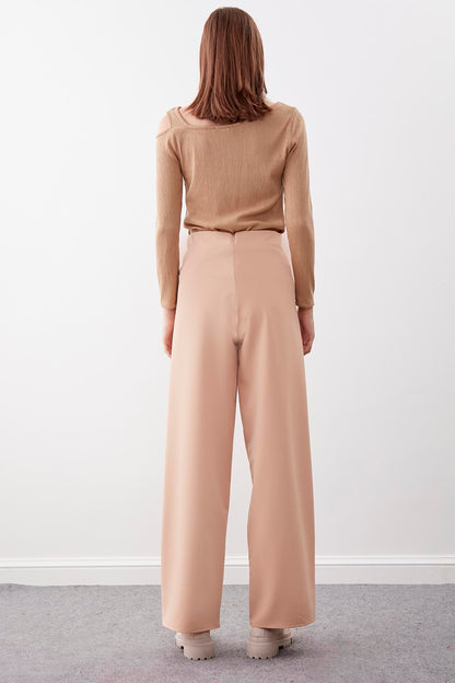 HIGH-WAIST PALAZZO TROUSERS