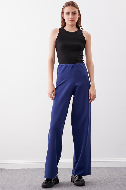 HIGH-WAIST PALAZZO TROUSERS
