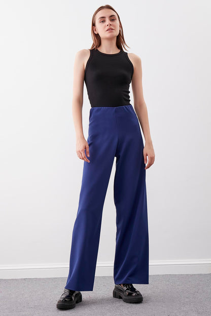 HIGH-WAIST PALAZZO TROUSERS