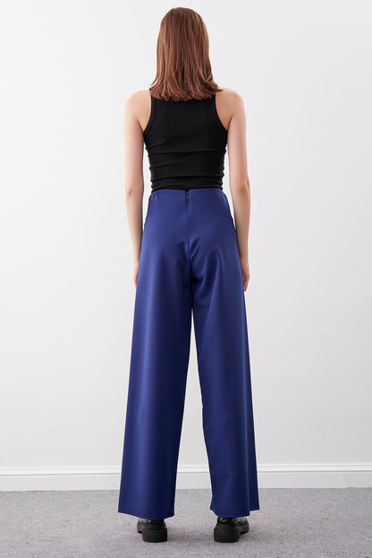 HIGH-WAIST PALAZZO TROUSERS