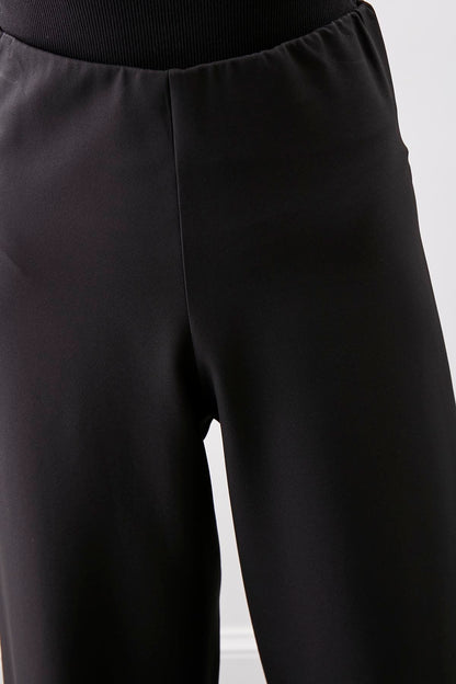 HIGH-WAIST PALAZZO TROUSERS