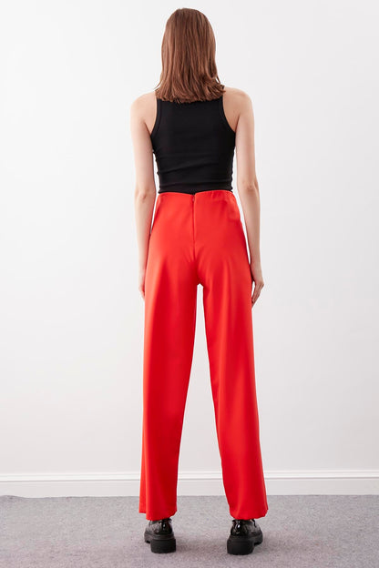 HIGH-WAIST PALAZZO TROUSERS
