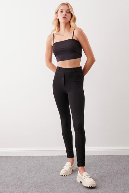 HIGH-WAIST TIGHTS TROUSERS