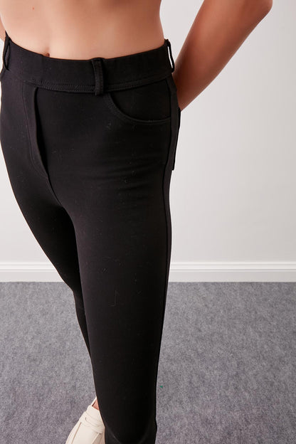 HIGH-WAIST TIGHTS TROUSERS