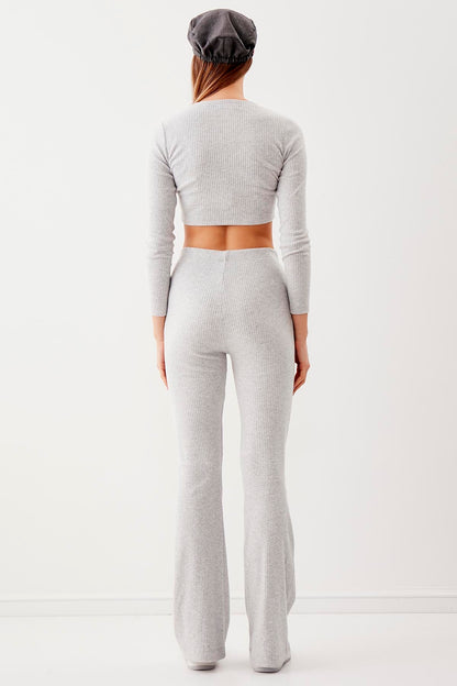ROUND COLLAR CROP BLOUSE