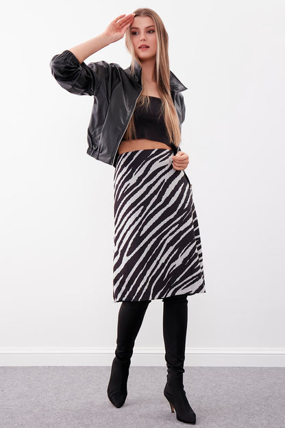 ZEBRA PATTERN SKIRT