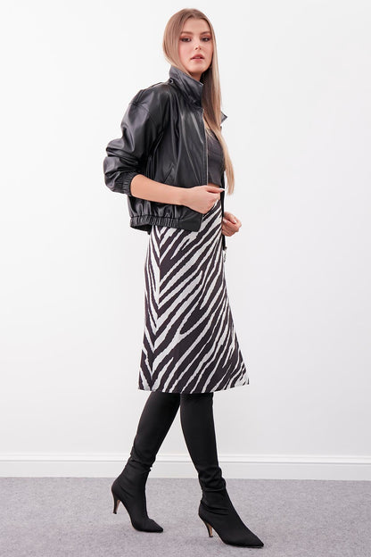 ZEBRA PATTERN SKIRT