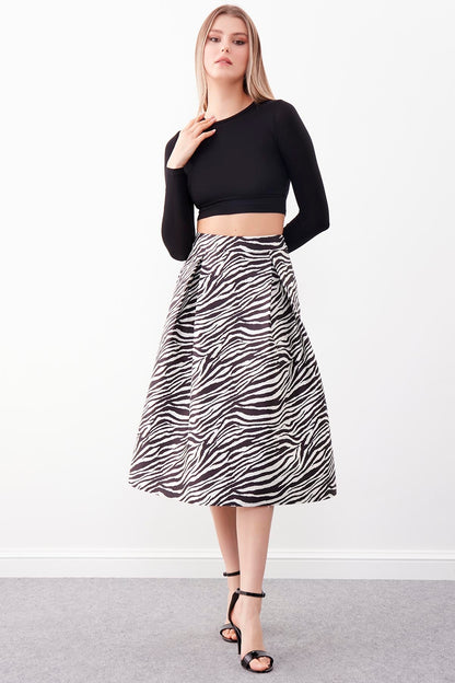 ZEBRA PATTERN SKIRT