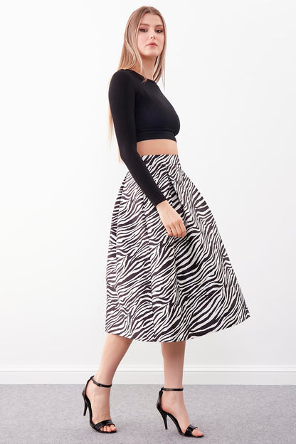 ZEBRA PATTERN SKIRT