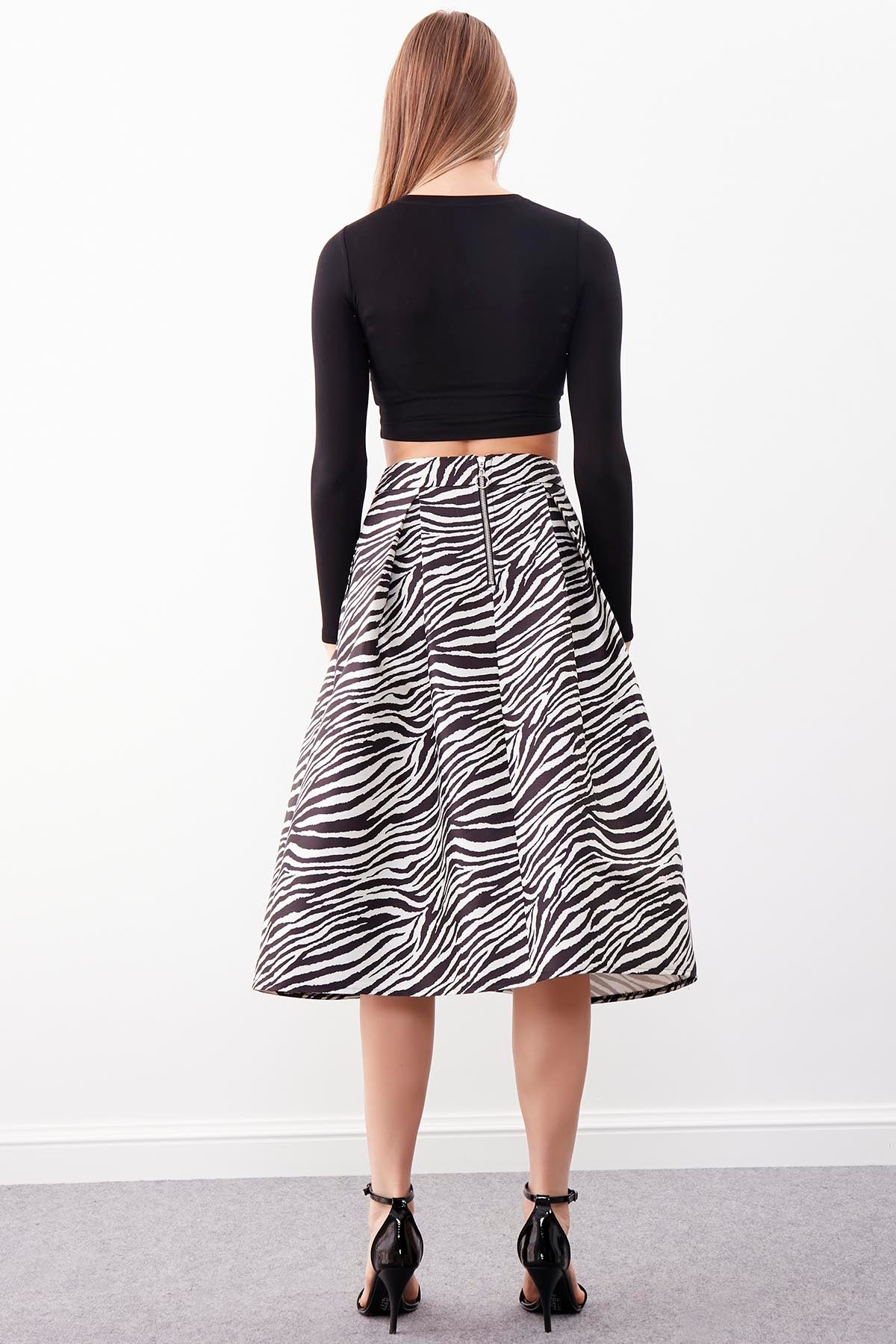 ZEBRA PATTERN SKIRT