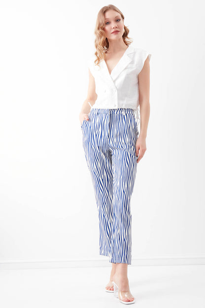 ZEBRA PATTERN TROUSERS