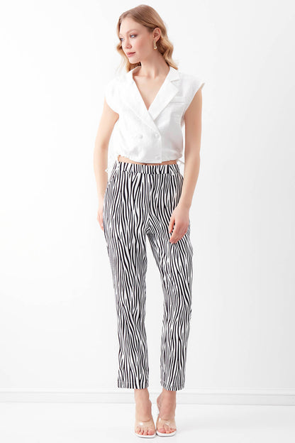 ZEBRA PATTERN TROUSERS