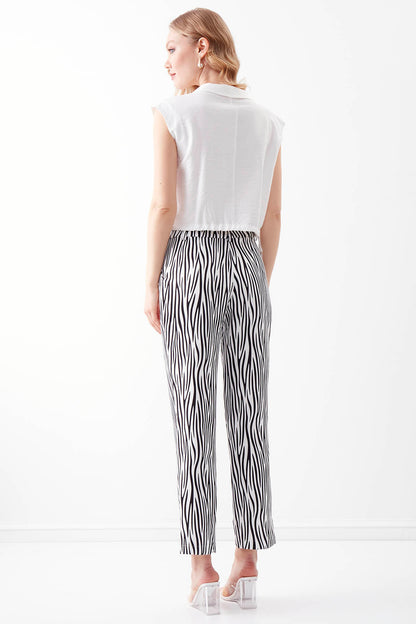ZEBRA PATTERN TROUSERS