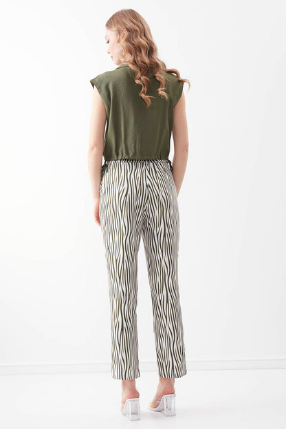 ZEBRA PATTERN TROUSERS