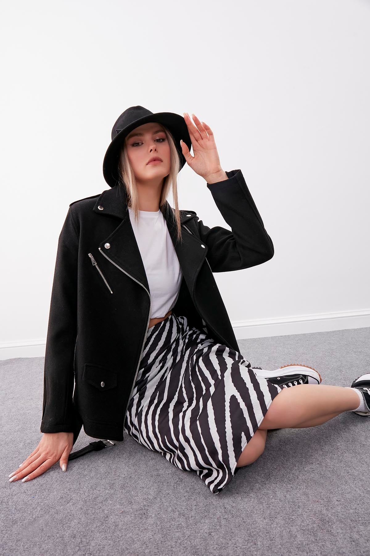 ZEBRA LONG SKIRT