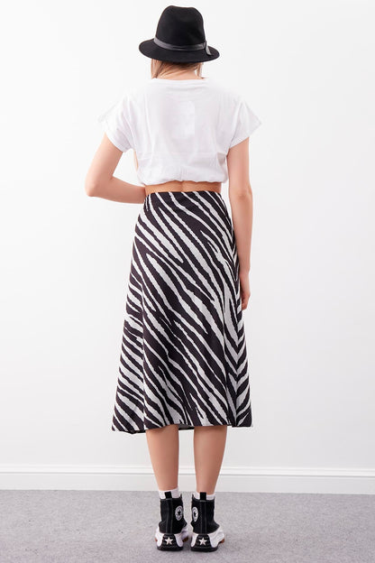 ZEBRA LONG SKIRT