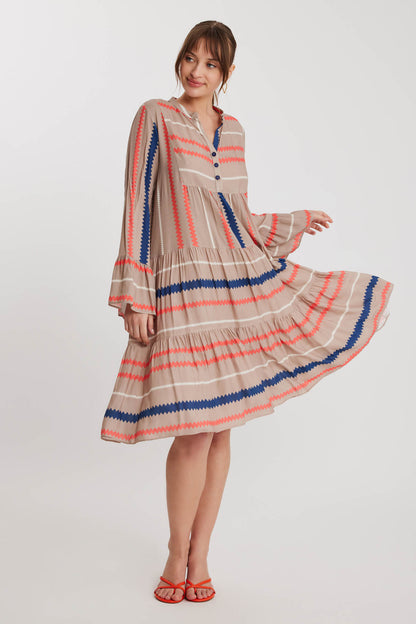 ZIGZAG DRESS LONG SLEEVE