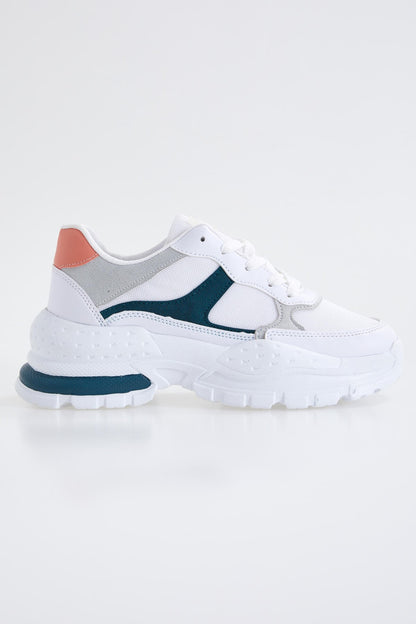Emerald Laced High Sole Daily Women's Sneakers - 89077