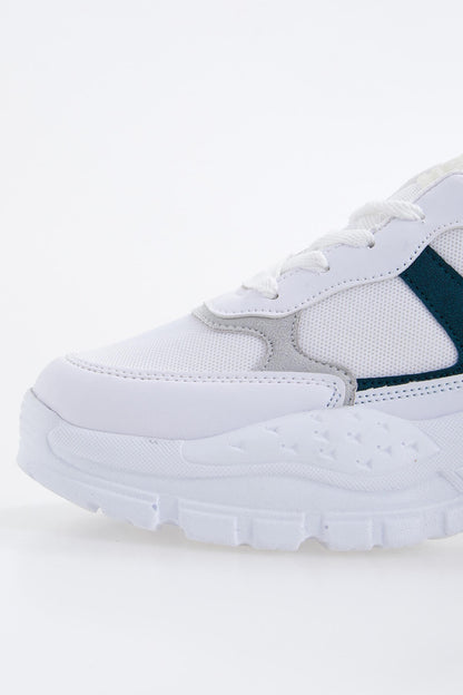 Emerald Laced High Sole Daily Women's Sneakers - 89077