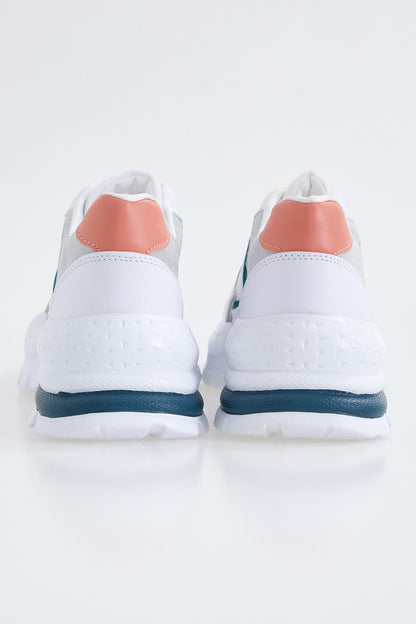Emerald Laced High Sole Daily Women's Sneakers - 89077